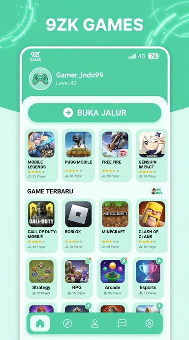 Tampilan link alternatif 9zkgames