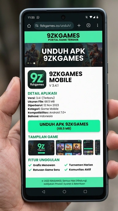 Tampilan halaman APK 9zkgames