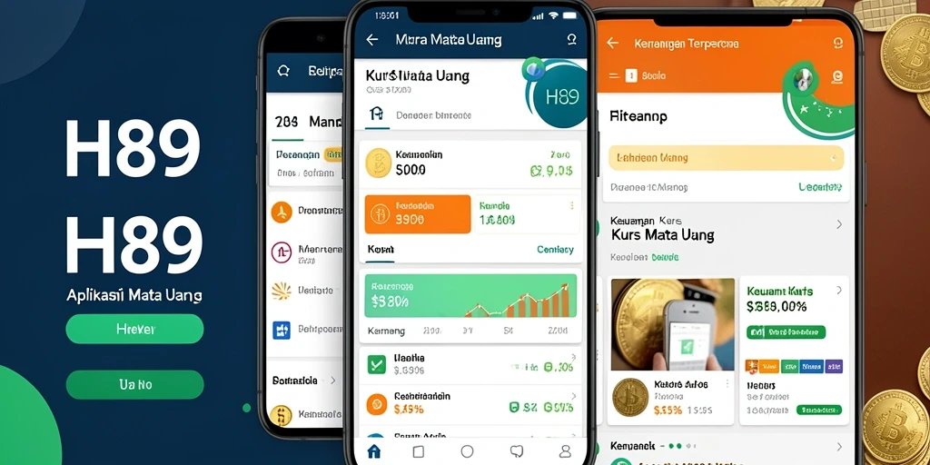 Tampilan antarmuka H89 yang modern dan fungsional untuk Kurs Mata Uang.