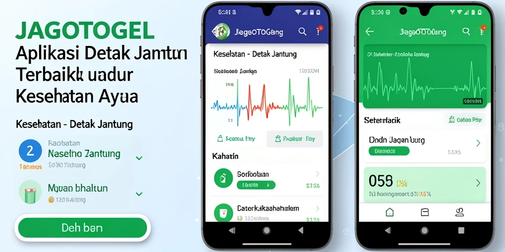 Antarmuka JAGOTOGEL menampilkan data detak jantung dengan jelas dan informatif.