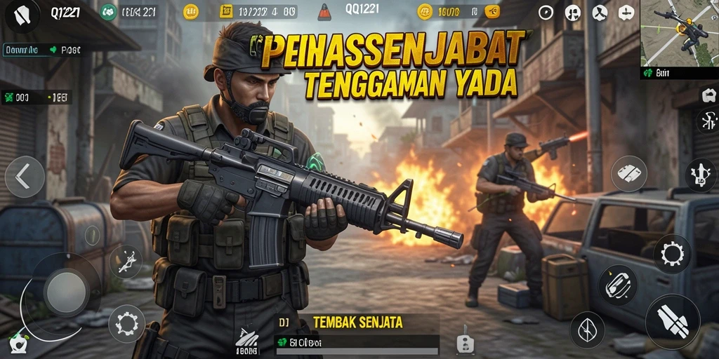 Tampilan antarmuka QQ1221 yang dinamis dan atraktif.